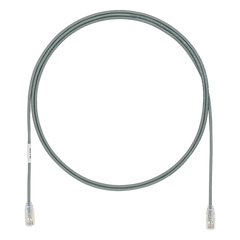 Cable de Parcheo UTP Cat6A, CM/LSZH, Diámetro Reducido (28AWG), Color Gris, 19.81 Metros (65 Pies)