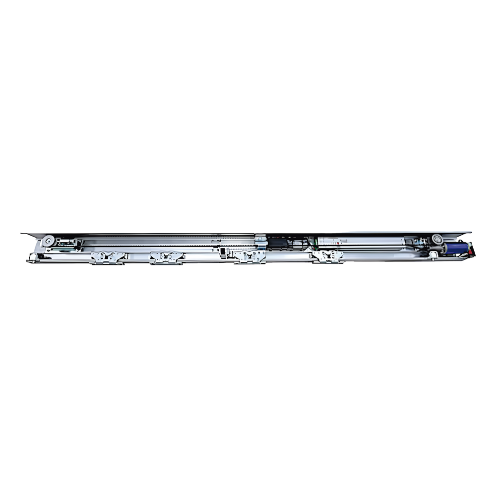 Operador Automático para Puertas Corredizas / Motor DC sin Escobillas de Alto Torque / Carga hasta 2 × 120 kg / Controlador por Microprocesador / Sincronizable / Función de Autoaprendizaje / Batería de Respaldo Opcional