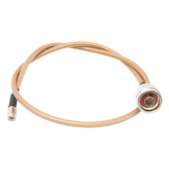 Jumper con Cable LP142 de 60 cm (23.62 Pulgadas), con Conectores N Macho a SMA Macho (Hasta 8 GHz).