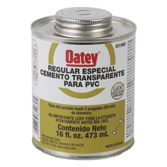 Cemento Claro de 236 ml para Tubo Conduit PVC Pesado.
