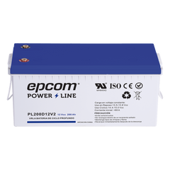 Batería de respaldo 12 V 200 Ah AGM | Certificada UL94-HB Retardo a la flama básica | Ciclo profundo | Para uso en aplicaciones fotovoltaicas y de emergencia | Terminales T5