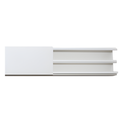 Canaleta en color blanco de PVC auto extinguible, 35 x 17, tramo de 2.5m (5301-01250)