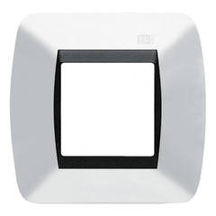 Embellecedor EGI 1 Modulo Para Caja Universal. Color Blanco Nieve