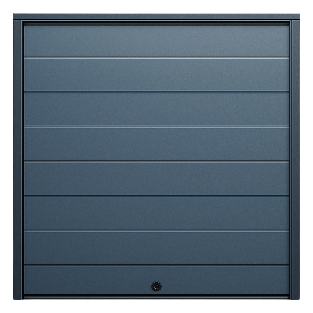 Puerta D / Garage D / Alta Calidad / Linea Central / Color GRIS /  acabdo DELUXE / 10X7 pies / AISLADA / Estilo Americana.