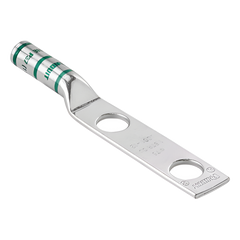Zapata de compresión LCC6-12W-L para cal. 6 Awg, Doble barreno para tornillo prisionero de 1/2, Espaciado de orificio 44.5mm, 1 Pz