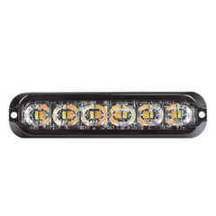 Luz Auxiliar Flexible de 12 LED, Ambar/Blanco, Lente Transparente