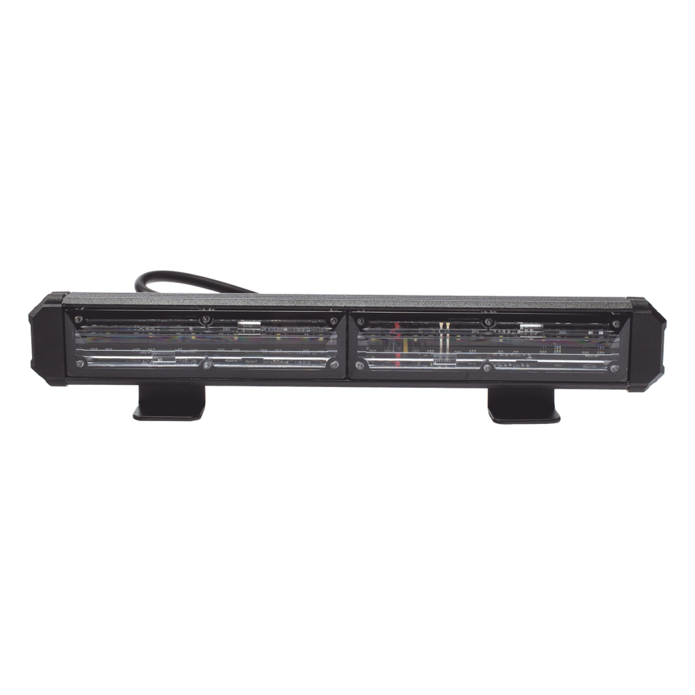 Barra de Luz de Advertencia, 2 Módulos de 6 LED, 11 Pulgadas Clara