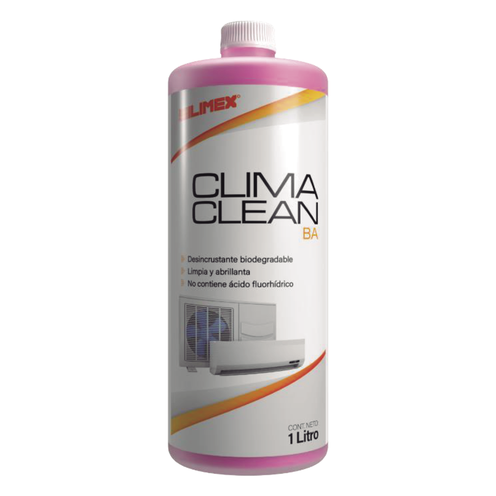 CLIMA CLEAN BA Limpiador Espumoso, Biodegradable y a Base de Acida que Garantiza una Limpieza Profunda y Profesional en Serpentines de Minisplits, Mejorando su Eficiencia y Prolongando su Vida Útil