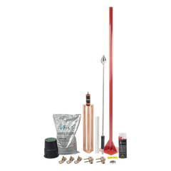 Kit Pararrayo con Accesorios para Protección de Diámetro de 80 m.