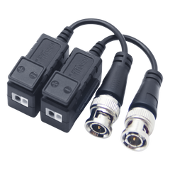 Kit de Transceptores (Baluns) con Terminal PUSH SUPERIOR, PROTECCION DE SOBRECARGA INTEGRADO, Resolución 4K , Cable flexible COAXIAL Blindado / COAXITRON / AUDIO POR COAXITRON / Conector 100% COBRE /  Calidad PREMIUM