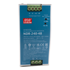Fuente de Poder Industrial / 240 Watts / Salida 48 VCD / 5 Amp / Montaje Riel Din