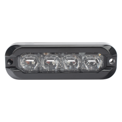 Luz Auxiliar Flexible de 8 LED, Rojo/Azul, Lente Transparente
