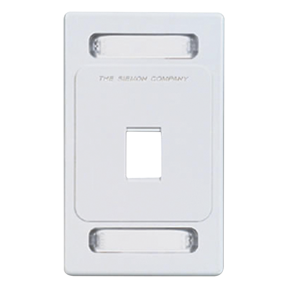 Placa de Pared Keystone de 1 Salida, Color Blanco, para Jacks Keystone Z-MAX y MAX