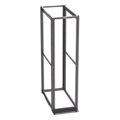 Rack de Cuatro Postes Estándar de 19", Rieles Con Orificio Para Tuerca Enjaulada, Profundidad Máxima de 41.5 in, 45 Unidades de Rack, Color Negro