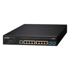 Switch AV Administrable Capa 2/ Compatible con Dante / 4 Puertos Gigabit PoE++ 802.3bt 95W + 4 Puertos Gigabit PoE+ 802.3at 32W + 2 Puertos 10G SFP+ / Presupuesto PoE 240W / Dual UI Pro AV y Standard / Compatibilidad Dante y NDI / Fanless / VLAN Routing I