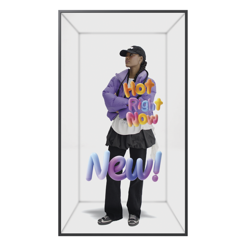 Pantalla Spatial Signage 85" / 4K UHD 2160x3840 / Vision 3D Virtual sin Gafas / Compatible con VXT / 500 nits / 24/7 / WiFi-BT / Modelo LH85SMHPBGCXZA