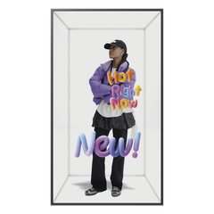 Pantalla Spatial Signage 85" / 4K UHD 2160x3840 / Vision 3D Virtual sin Gafas / Compatible con VXT / 500 nits / 24/7 / WiFi-BT / Modelo LH85SMHPBGCXZA