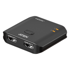 Splitter HDMI 2 Puertos 8K Essentials | 48 Gbps | 8K @ 60Hz y 4K @ 120Hz | EDID Sync | HDR10+ | VRR | ALLM | HDCP 2.3 | Audio LPCM 7.1 | Diseño Compacto