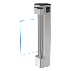 Puerta de Cortesía con Lectores MiFare y Panel Incluidos / Aleta de Acrílico 90 cms INCLUIDA / Motor Brushless / Sensores dToF / Apertura en Caso de Emergencia / 500,000 Tarjetas / Acero Inoxidable SUS304
