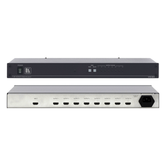 Amplificador de Distribución HDMI | 1 Entrada a 8 Salidas | 6.75 Gbps (2.25 Gbps por canal) | HDCP | Deep Color | x.v.Color | Lip Sync | CEC | 3D Pass-through | I-EDIDPro™ | Ecualización y re-Klocking™ | Indicadores LED | Rack 19