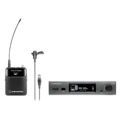 Sistema Inalámbrico | Banda DE2 | 40 Canales Simultáneos | Alcance 100 m (328 ft) | Receptor True Diversity | Transmisor Body-Pack con Micrófono Lavalier