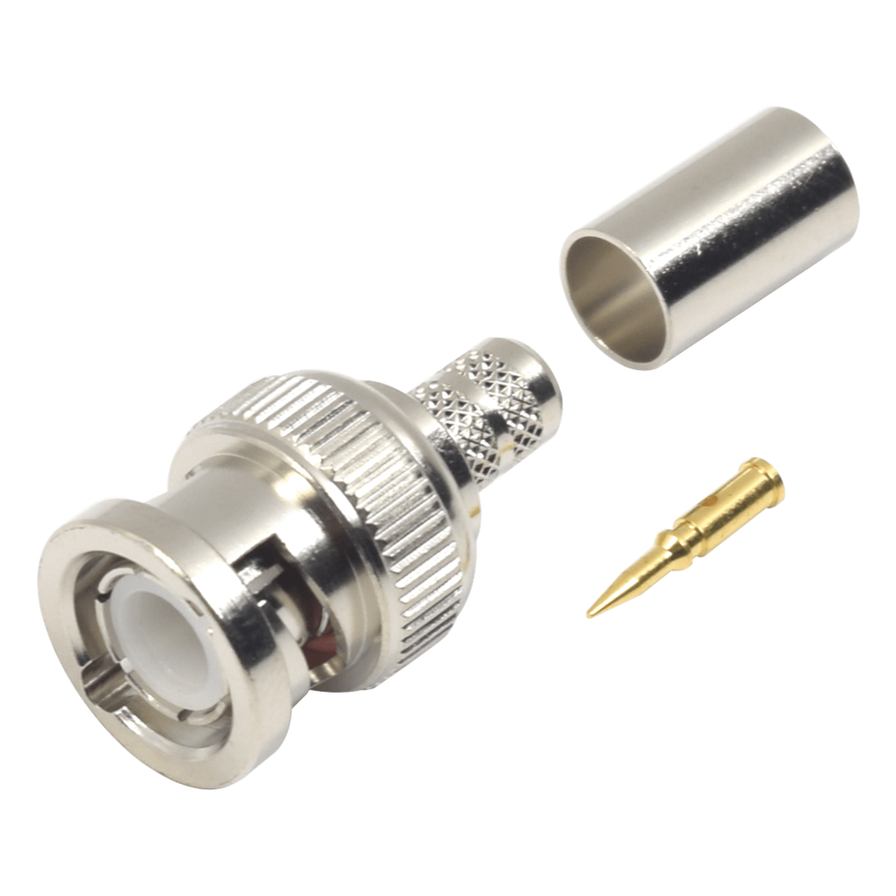 Conector BNC Macho de Anillo para cables RG-8/X, LMR-240, 9258.