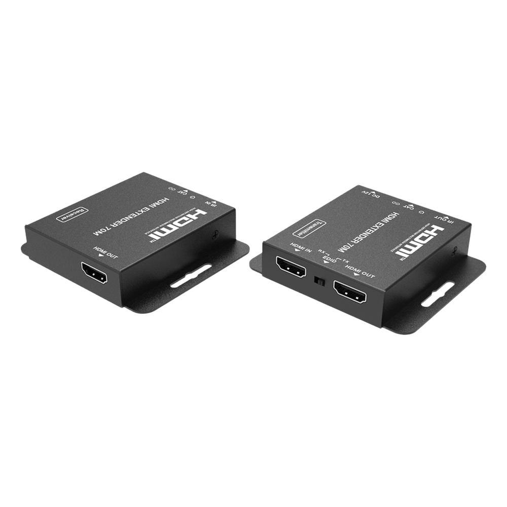 Kit Extensor HDMI | 4K2K@40m | 1080p@70m | Cat5e/Cat6 | Soporte PoC | HDMI Loop | Transmisión IR
