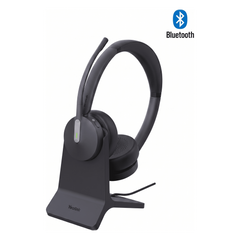 Diadema Inalambrica BH70 Dual con Stand de Carga de Yealink Certificada para Microsoft Teams con Acoustic Shield