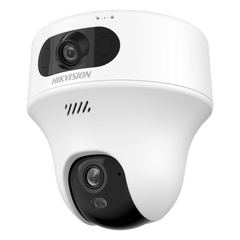 Turret PT 6 Megapixel / Doble Lente (2.8 mm y 4 mm) / Dual Light (10 mts IR + 10 mts Luz Blanca) / Wi-Fi / Interior / Audio Bidireccional (Micrófono y Bocina) / dWDR  / H.265+ / 5 VCD (Conector Tipo C)