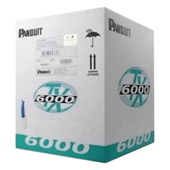Bobina de Cable UTP 305 Metros (1000 Pies) de Cobre, TX6000™ PanNet, Reelex, Blanco, Categoría 6 Mejorado (23 AWG), LSZH (Bajo Humo, Cero Halógenos), de 4 Pares