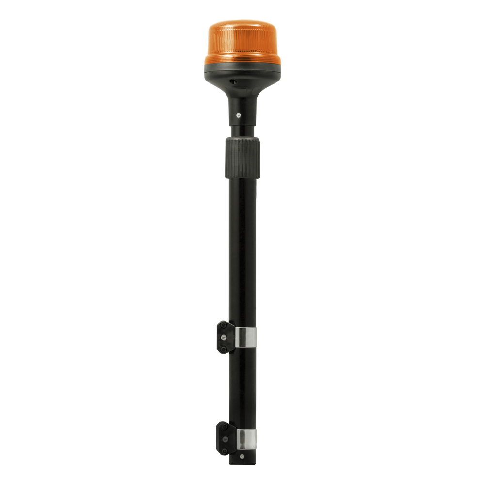 Luz Telescópica para Motocicletas de 8 LED, Ambar, Lente Ambar, SAE