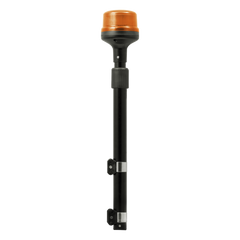 Luz Telescópica para Motocicletas de 8 LED, Ambar, Lente Ambar, SAE
