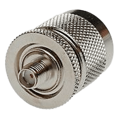 Adaptador en Línea de Conector SMA Hembra a N Macho, Níquel/ Oro/ Teflón.