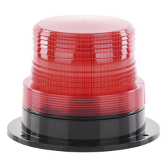 Burbuja Brillante de Larga Vida Útil, con 8 LEDs Color Rojo, Domo Rojo, 110 Vca