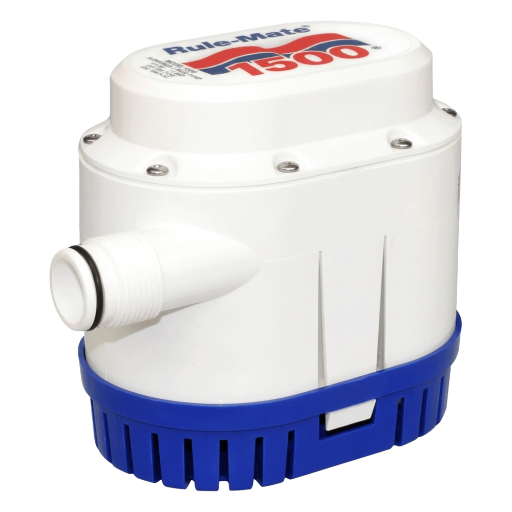 Bomba de Achique Automática / 1500 GPH / 12V CC / Interruptor Integrado / Plásticos ABS / Marítima