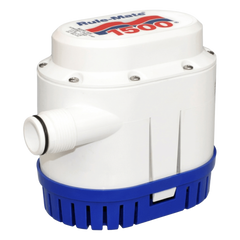 Bomba de Achique Automática / 1500 GPH / 12V CC / Interruptor Integrado / Plásticos ABS / Marítima