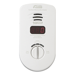 Alarma de monóxido de carbono enchufable a 120 V CA con pantalla digital de PPM y batería de litio sellada de 10 años, paquete de 3