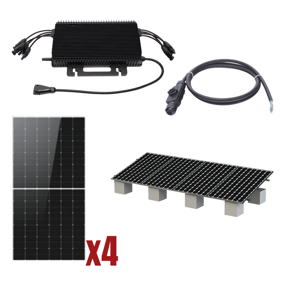 Kit Solar Interconexion  / 2kW  220Vca / Microinversores HOYMILES / Montaje Incluido