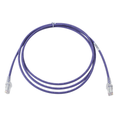 Patch Cord MC6 Modular Cat6 UTP, CM/LS0H, 2.13 Metros (7 Pies), Color Violeta, Versión Bulk (Sin Empaque Individual)