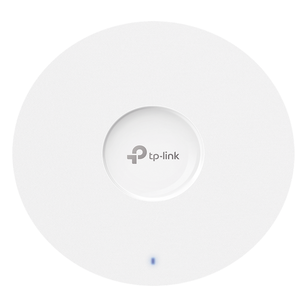 Access Point Wi-Fi 6 / AX6000 Dual-Band 8-Stream / Montaje en Techo / 4804 Mbps en 5 GHz + 1148 Mbps en 2.4 GHz / Puerto 2.5G PoE / 160 MHz, MU-MIMO, OFDMA, 1024-QAM / Gestión Cloud Omada SDN