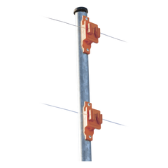 Aislador de Paso Naranja Reforzado para Cercos Eléctricos / Aislamiento hasta 18 kV / Resistente a Clima Extremo / Polipropileno y Policarbonato