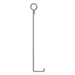 Ancla para retenida para torre de 45 mts. Tipo Piso con Galvanizado por Inmersión en caliente.