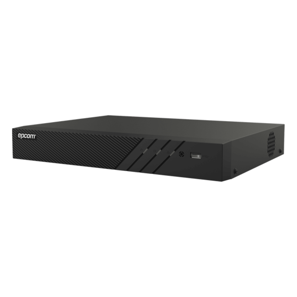 DVR 16 Canales TURBOHD + 16 Canales IP / 8 Megapixel (4K) / Audio Bidireccional/ ACUSENSE / 1 Bahía de Disco Duro / Salida de Video en 4K / H.265+