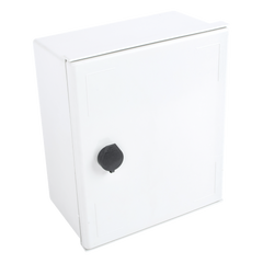 Gabinete de Poliéster IP65 Uso en Intemperie (250 x 300 x 140 mm) con Placa Trasera Interior de Plástico (Incluye Chapa y Llave).