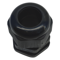 Conector Plástico Negro Tipo Glándula para Rosca NPT 3/4"