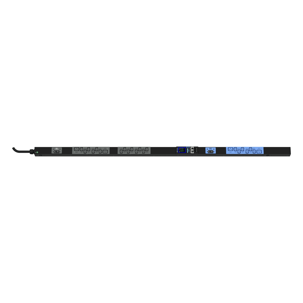 PDU Inteligente Enlogic Advantage MS / 24 Tomas (20) C13 + (4) C19 / 208 Vca Monofásico 30 A (24 A) / 5.0 kVA / Monitoreo por Entrada y Switcheo por Toma / 0U Vertical 1.75 m (5.7 ft)