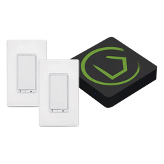 KIT HUB Controlador inteligente para dispositivos Zwave, Zigbee, Shelly, Lutron, incluye 1 HUB / 2 Apagadores inteligentes On/Off Zwave