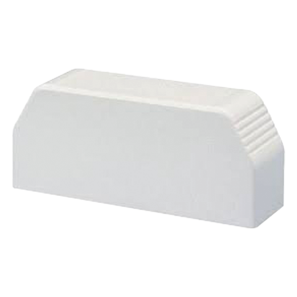 Tapa final, para uso con canaleta T70, Material PVC Rígido, Color Blanco Mate