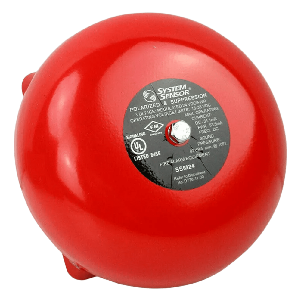 CAMPANA P/ALARMA D/INCENDIO 10 IN, 24 VCD / 81 DB