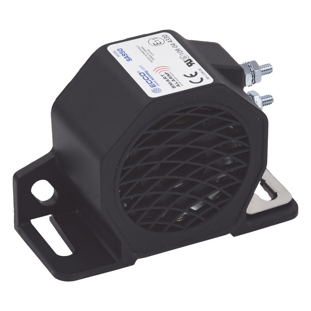 Alarma de reversa inteligente 12-24 Vcc, 82- 102 dBA